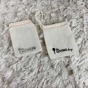 The Giving Keys Dust Bags x 2 approx 3” x 4”